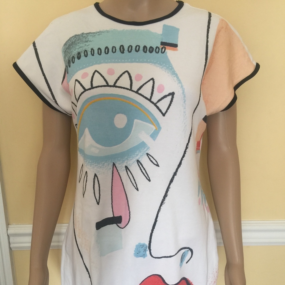 ZARA Summer Abstract Cotton Dress